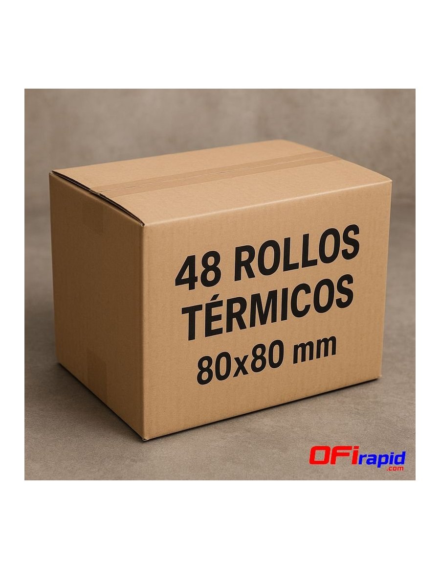 Rollo papel TPV térmico 80×80 mm