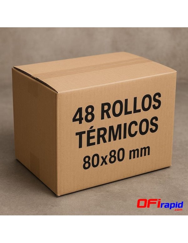 Rollo papel TPV térmico 80×80 mm
