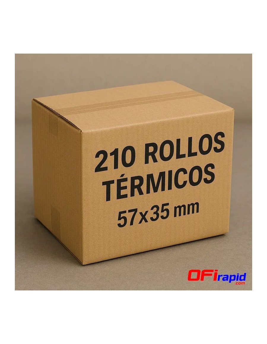 Rollo papel TPV térmico 57×35 mm