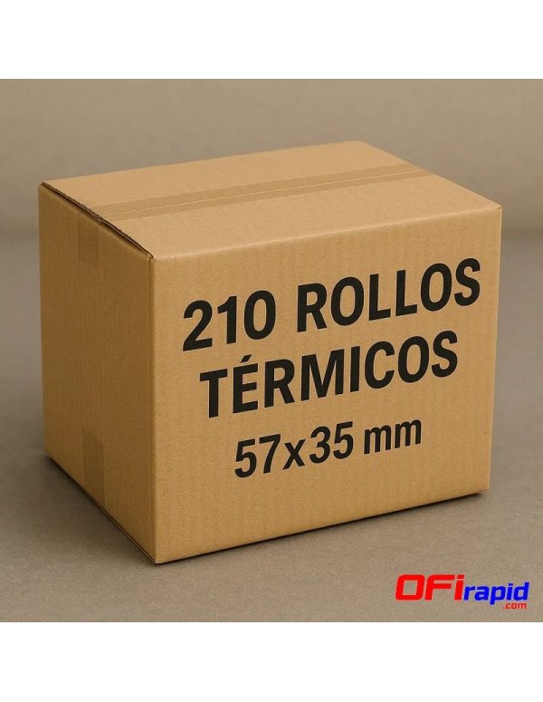 Rollo papel TPV térmico 57×35 mm