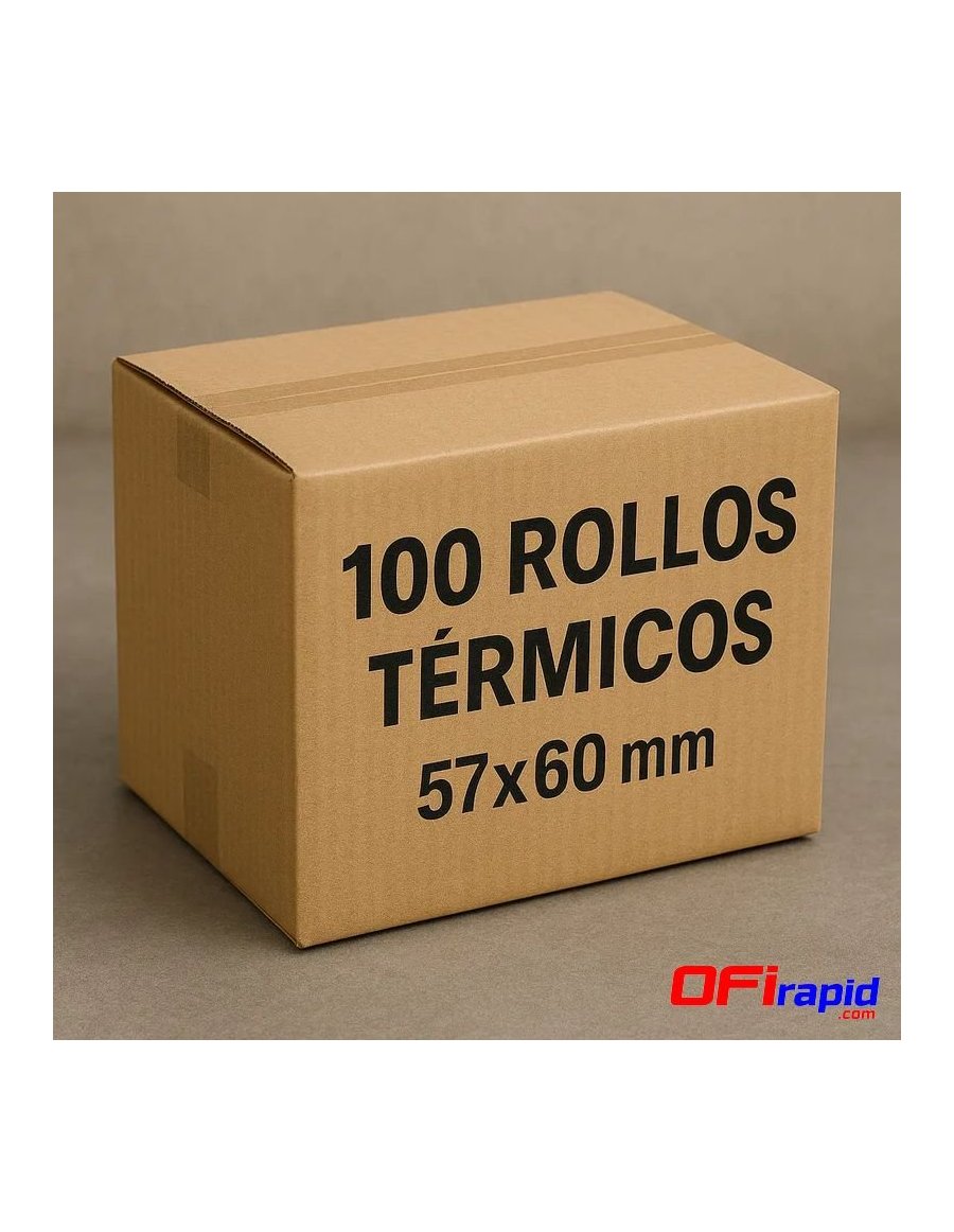 Rollo papel TPV térmico 57×60 mm