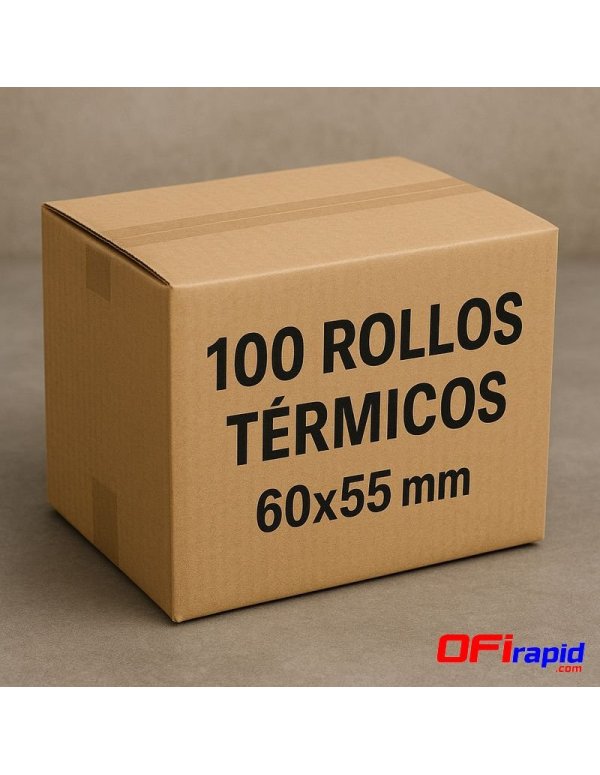 Rollo papel TPV térmico 60×55 mm